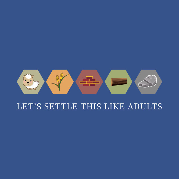 Disover Lets Settle This Like Adults - Settlers Of Catan - T-Shirt