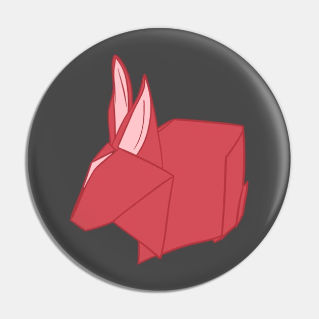 Origami Red Bunny _ Bunniesmee Pin by GambarGrace