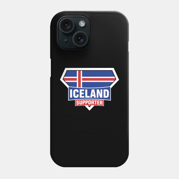 Iceland Super Flag Supporter Phone Case by ASUPERSTORE