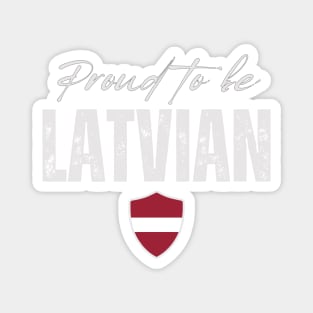 Proud latvian, Latvia flag Magnet