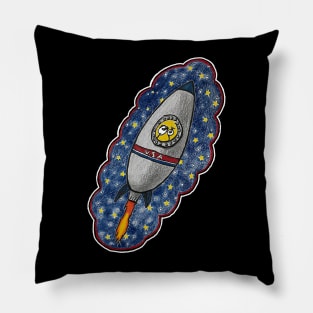 Bob & Jerry Rocket Pillow