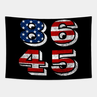 Classic Retro Style 86 45 Anti President Tshirt Tapestry