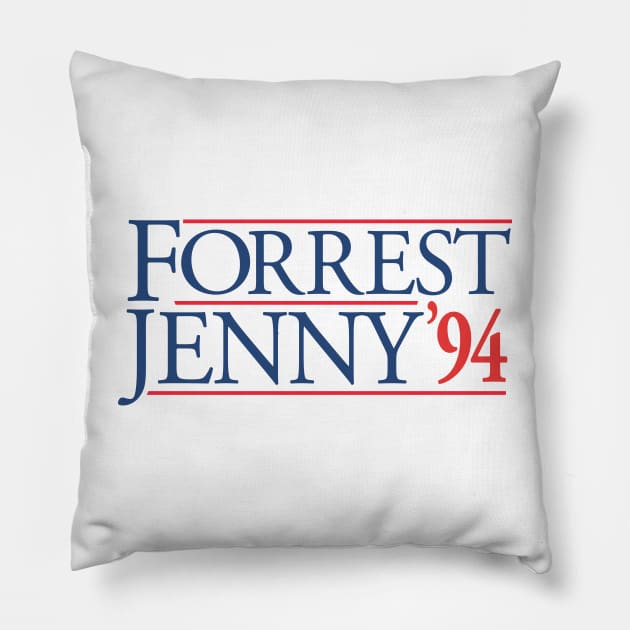 Forrest Campaign T-Shirt Pillow by CYCGRAPHX