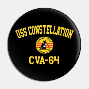 USS Constellation CVA-64 Tonkin Gulf Yacht Club Pin