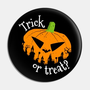 Trick or Treat Halloween Pumpkin Pin