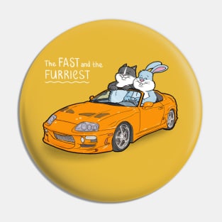 Fast and the Furriest Pin