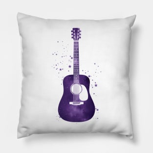 Dreadnought Style Acoustic Guitar Universe Texture Pillow