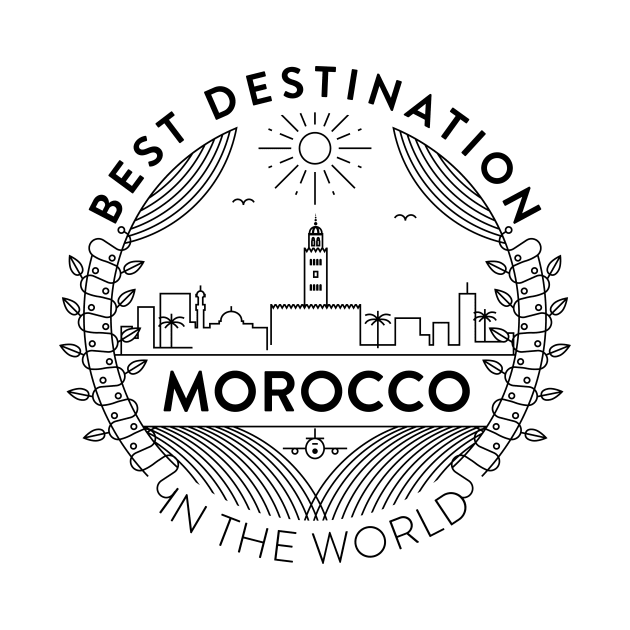 Morocco Minimal Badge Design by kursatunsal