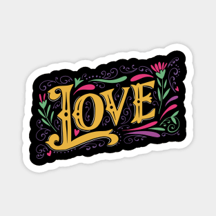 Love- valentines day-big lettering Magnet