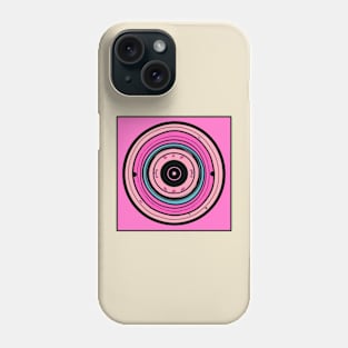 Pink Vinyl Record Graphic Phone Case