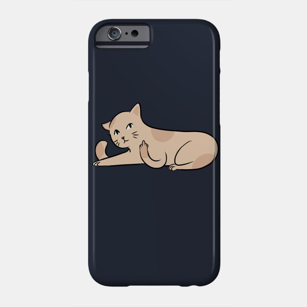 Cute Cat With Middle Finger Cat Flipping The Bird Cat With