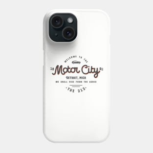 The Motor City Detroit Michigan Phone Case