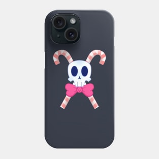 CANDY CANE SKULL Phone Case