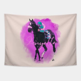 Zenyatta - Queen of Thoroughbred Horse Racing Tapestry