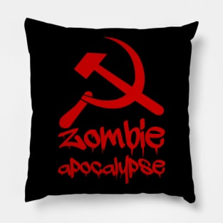 Zombie Apocalyose Funny Political Halloween Anti-Socialism Communist Horror Pillow