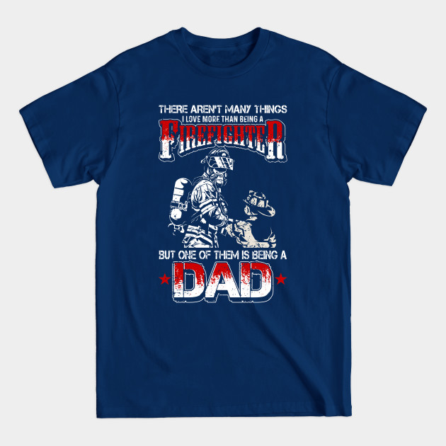 Discover Mens Firefighter Dad & Son T Shirt Daddy Father's Day Christmas Tee For Fireman - Mens Firefighter Dad Son - T-Shirt