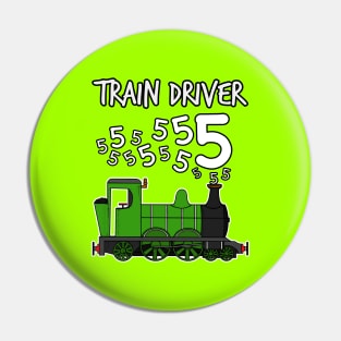 Train Driver 5 Year Old Kids Steam Engine Pin