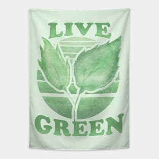 Live Green Love Plants Tapestry