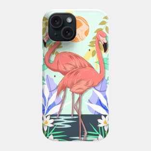 PINK Flamingos - Cute Animal RELAX BEACH Phone Case