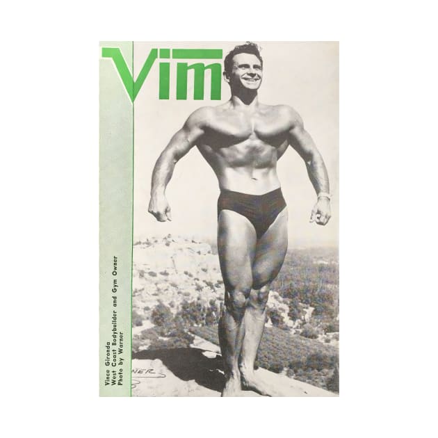 VIM Physique Magazine - Vintage Physique Muscle Male Model Magazine Cover by SNAustralia