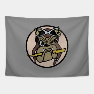 WW2 61st Fighter Squadron - Top Dogs (distressed) Tapestry