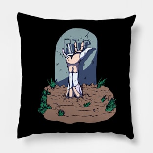 Patchwork Zombie Hand Back From The Dead Pillow