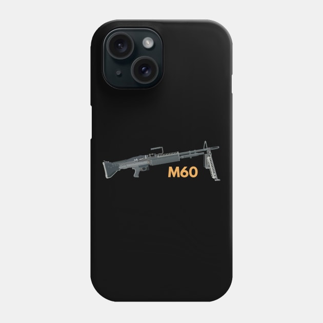 M60 American Machine Gun Phone Case by NorseTech