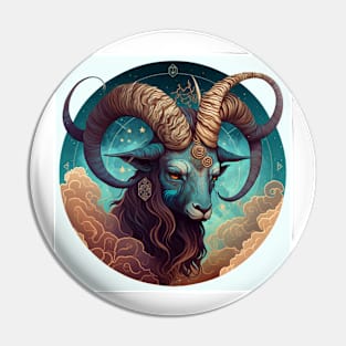 Gorgeous mystical image of a Ram. Pin