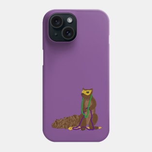 Paper Craft Mardi Gras Squirrel Phone Case