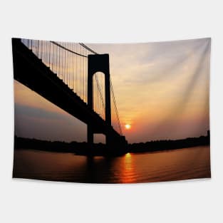 Verrazano Bridge at Dawn Tapestry