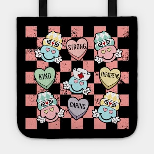 Nurse Conversation Hearts Valentine Day Appreciation Tote