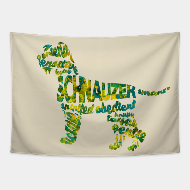 Miniature Schnauzer Miniature Schnauzer Tapestry Teepublic