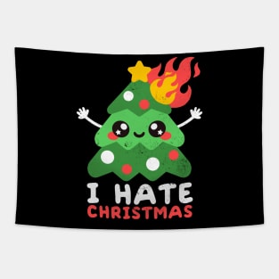 I hate christmas Tapestry