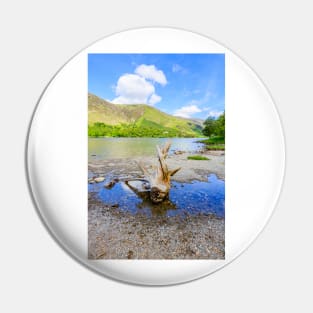 Buttermere Panorama With Driftwood Pin