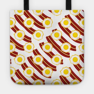 BACON And Eggs White Tote