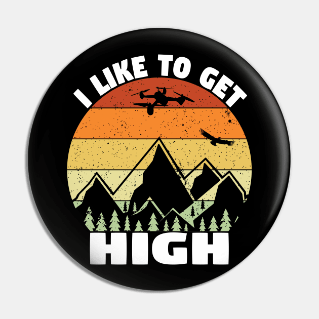 I Like To Get High Pin by AI studio