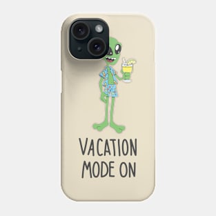 Alien on vacation Phone Case