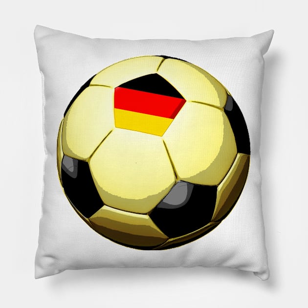 Germany Soccer Pillow by asaiphoto