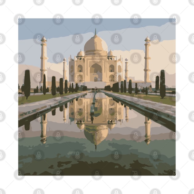 The Eternal Taj Mahal I India Monument Travel Love Story by Art by Ergate