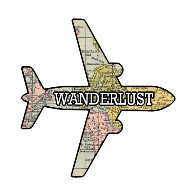 Wanderlust Airplane by AbundanceSeed