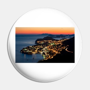 Night is coming over Dubrovnik Pin