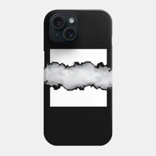 White Gray and Black Graphic Cloud Effect Phone Case