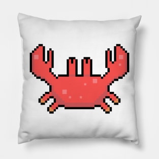 love crab pixel art Pillow