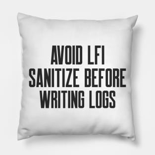 Secure Coding Avoid LFI Sanitize Before Writing Logs Pillow