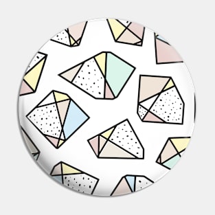 Abstract gemstones in pastel colors Pin