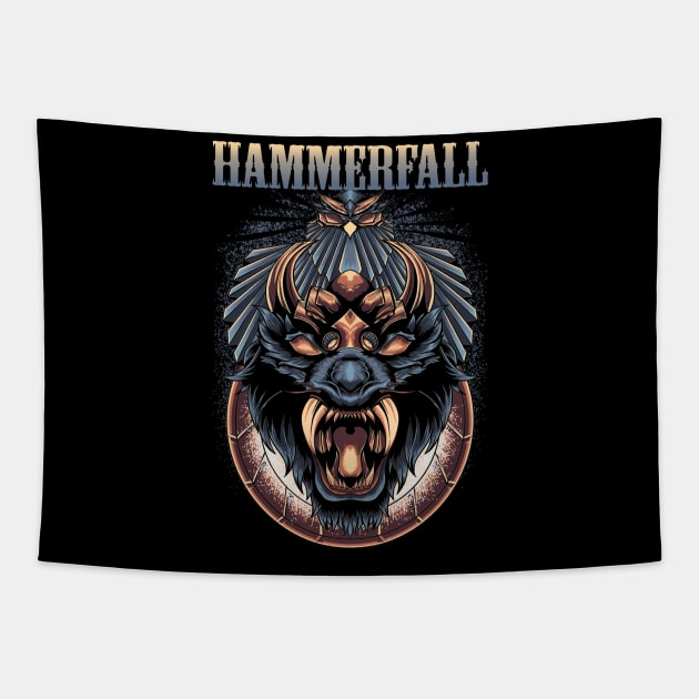 HAMMERFALL BAND Tapestry by Bronze Archer