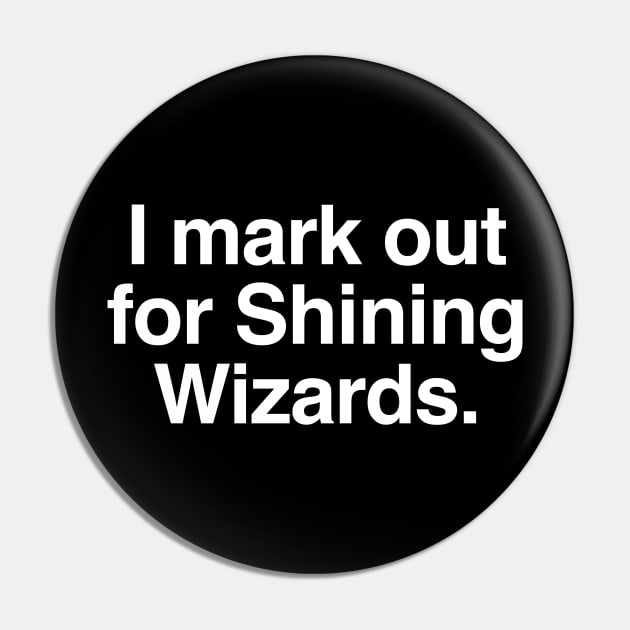 I mark out for shining wizards Pin by C E Richards