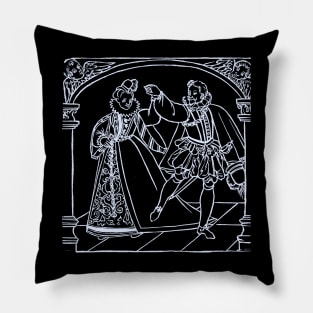 Dancers in archway Pillow