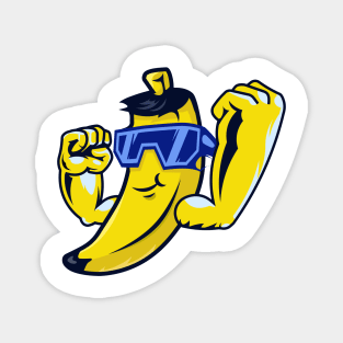 Cool muscular banana Magnet