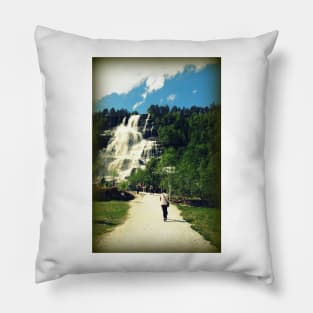 Visit to Tvindefossen Falls Pillow